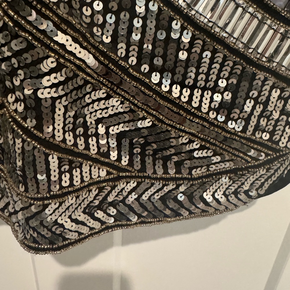 Peace + Love Black High Neck Embellished Bodycon Dress - Picture 10 of 16